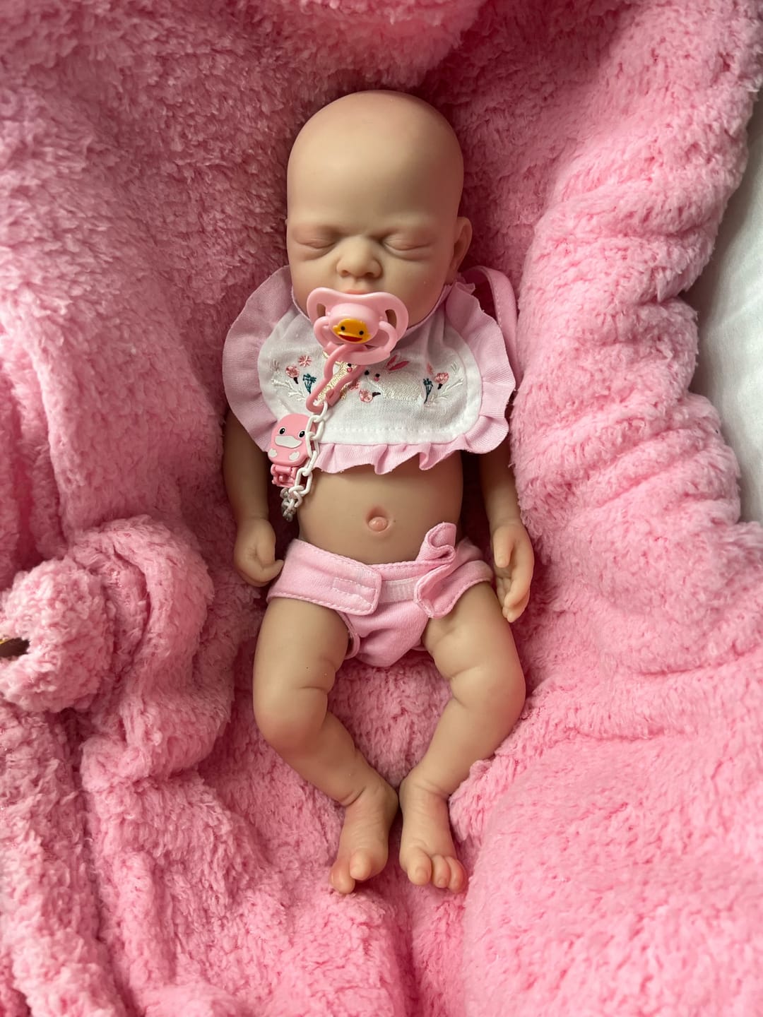 Customer photo review of Prematura reborn femmina addormentata bocca aperta 32cm / 1.1kg 100% silicone morbido - NOVA