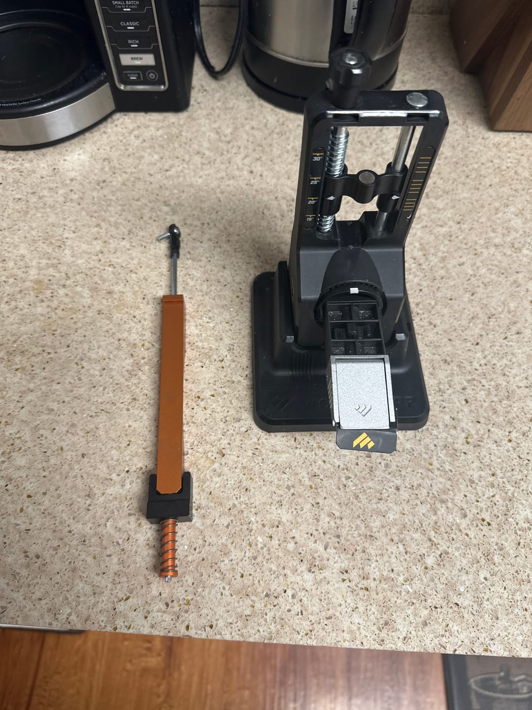 Customer photo review of All-Metal 6" Stone Holder for Work Sharp Precision Adjust