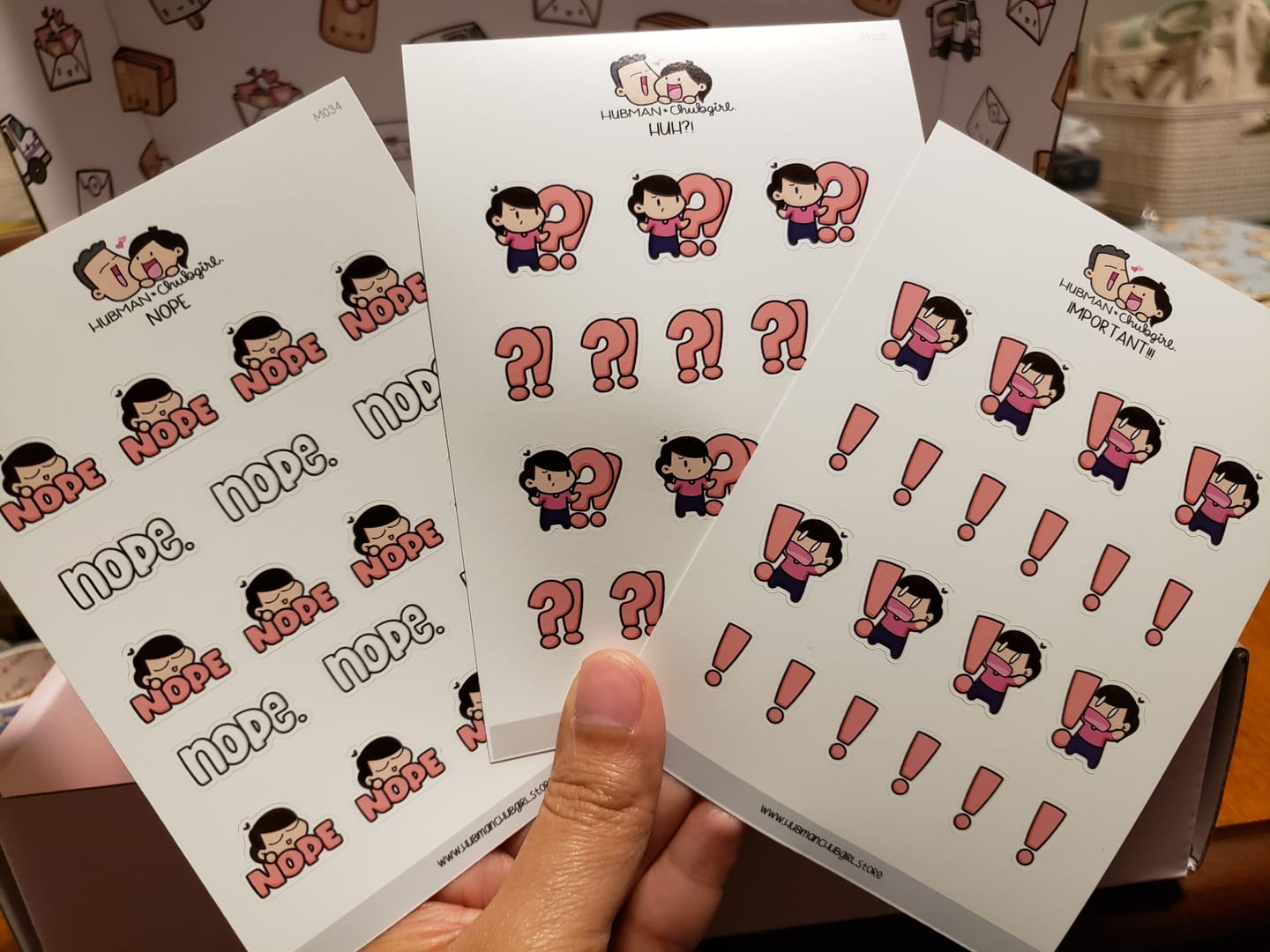 Customer photo review of Nope Planner Stickers