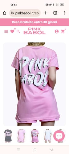 Customer photo review of T-shirt Oversize Vestito Pink Babol Paint