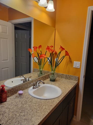 Customer photo review of Bulk 6 Pcs 25" Real Touch Calla Lily Spring Artificial Flowers Wholesale