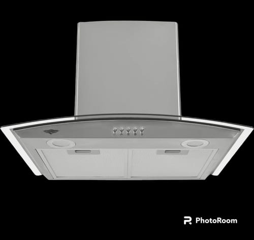 Customer photo review of Campana Extractora 600mm Cocina Cristal Templado Acero Inox