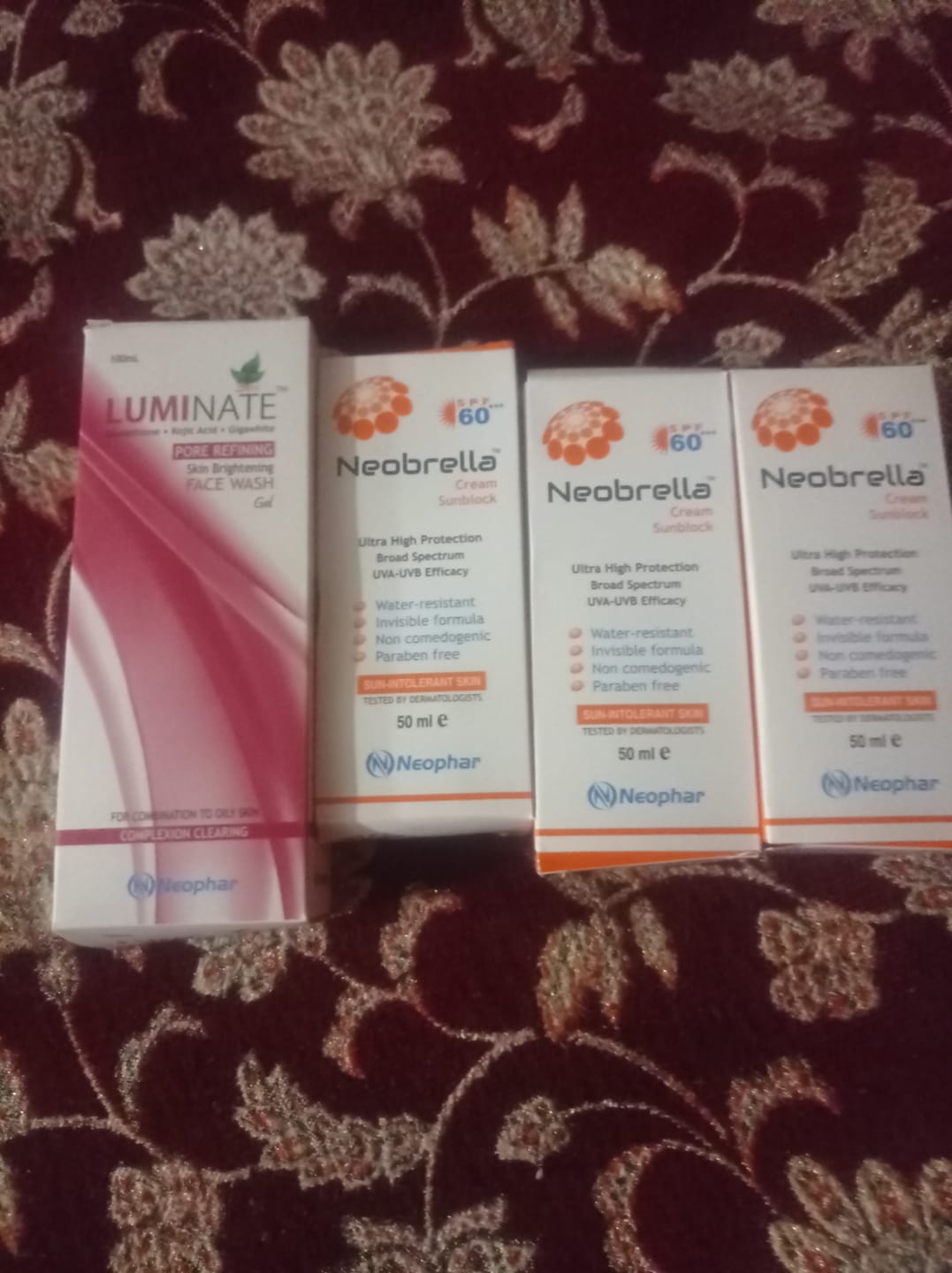 Customer photo review of Luminate Pore Refining Face Wash Gel