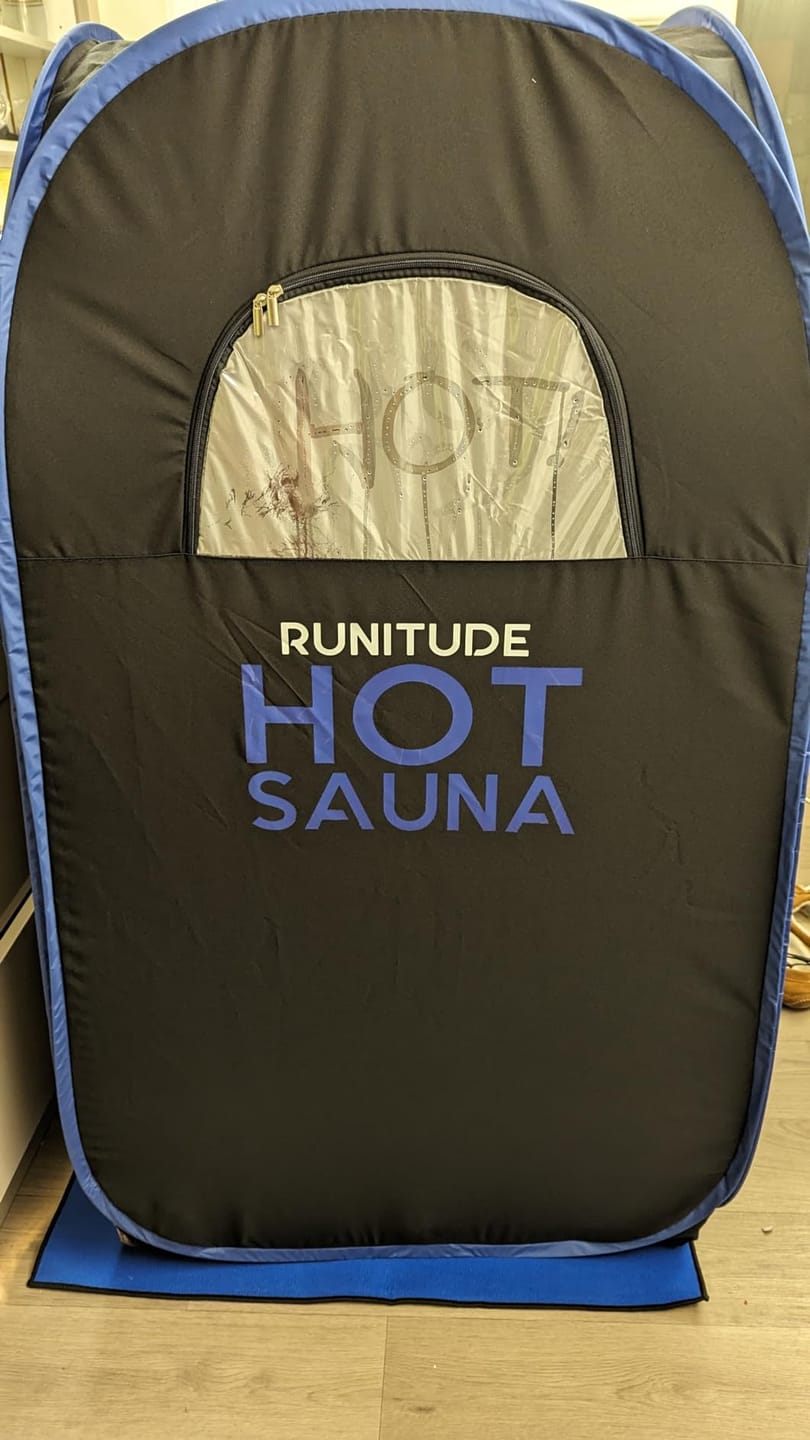 Customer photo review of Runitude Portable Sauna Tent