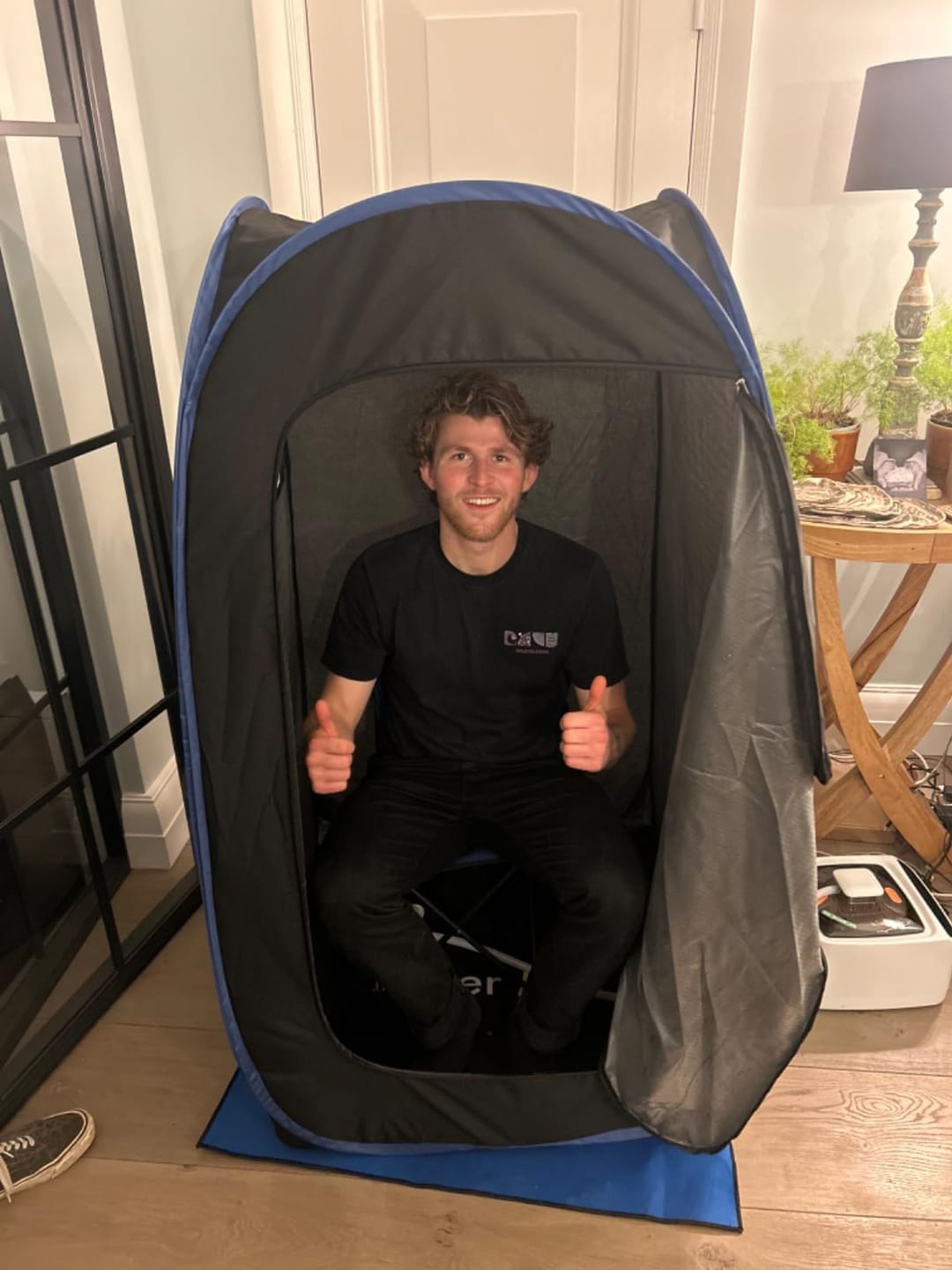 Customer photo review of Runitude Portable Sauna Tent