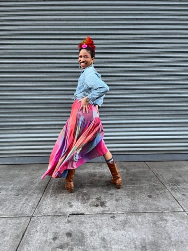 Customer photo review of Leila Skirt | Prism Chex