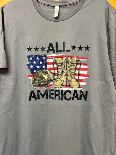Customer photo review of All American 4th Of July DTF Heat Transfer, Independence Day Design, Fourth Of July DTF