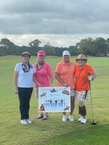 Customer photo review of Western Cowboy Design Pattern Women's Golf Skirt with Pocket