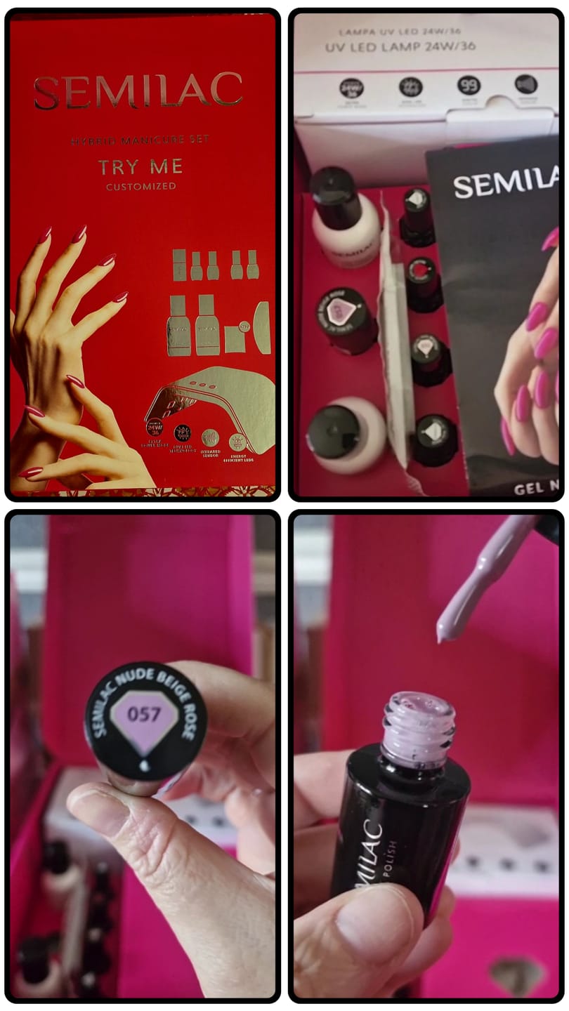 Customer photo review of Semilac UV Gel Polish Starter Set TRY ME