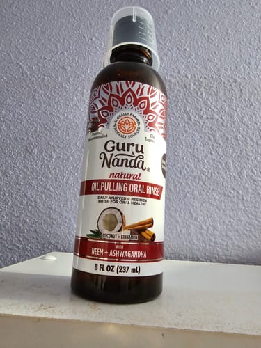 Customer photo review of Coconut & Cinnamon Oil Pulling Flavor + Neem & Ashwagandha - 8 oz