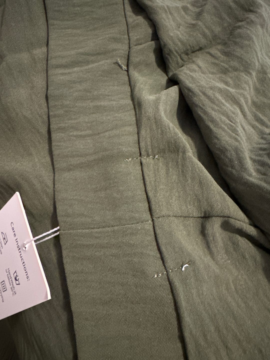 Customer photo review of 4 Piece Crinkle Abaya Set - Khaki