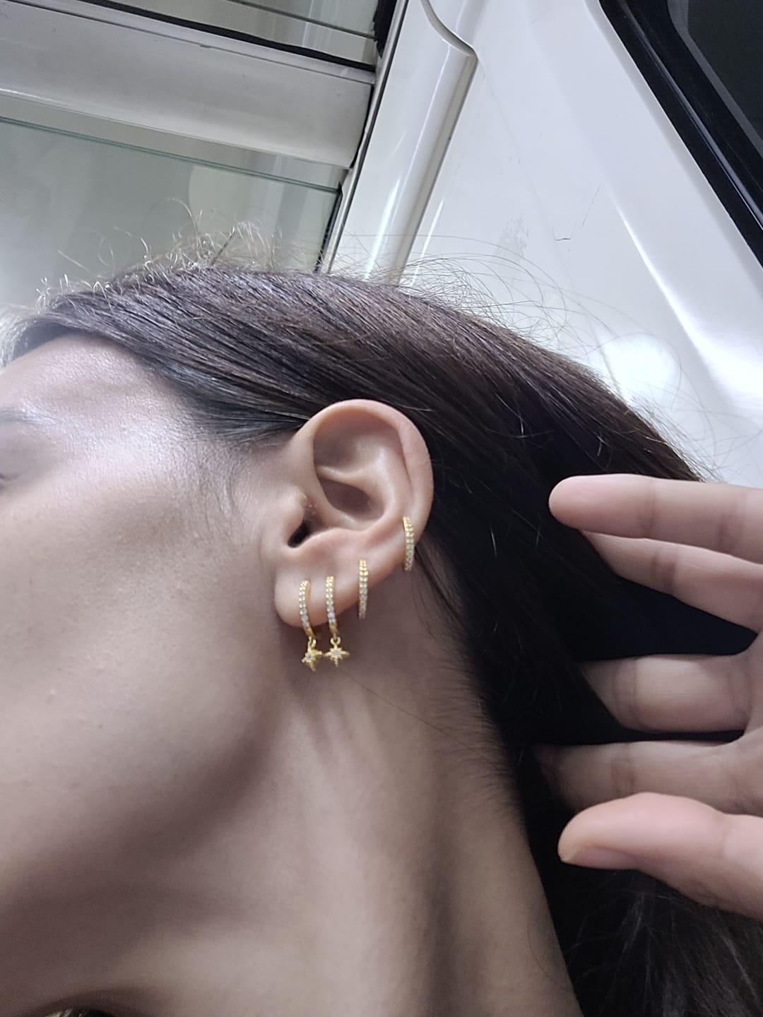 Customer photo review of Pendientes Galaxia
