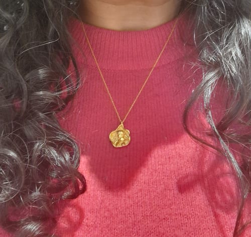 Customer photo review of Goddess Gaia Necklace