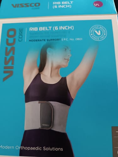 Customer photo review of Rib Belt | Provides Moderate Support to the Injured Ribs & Allows Normal Respiration (Grey)
