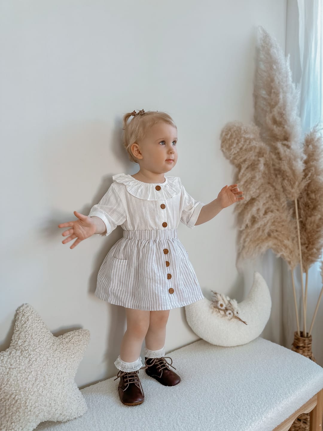 Customer photo review of Whimsy Skirt - Striped