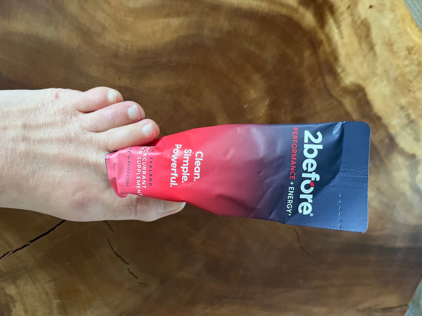 Customer photo review of Blackcurrant Pre Workout - Caffeinated