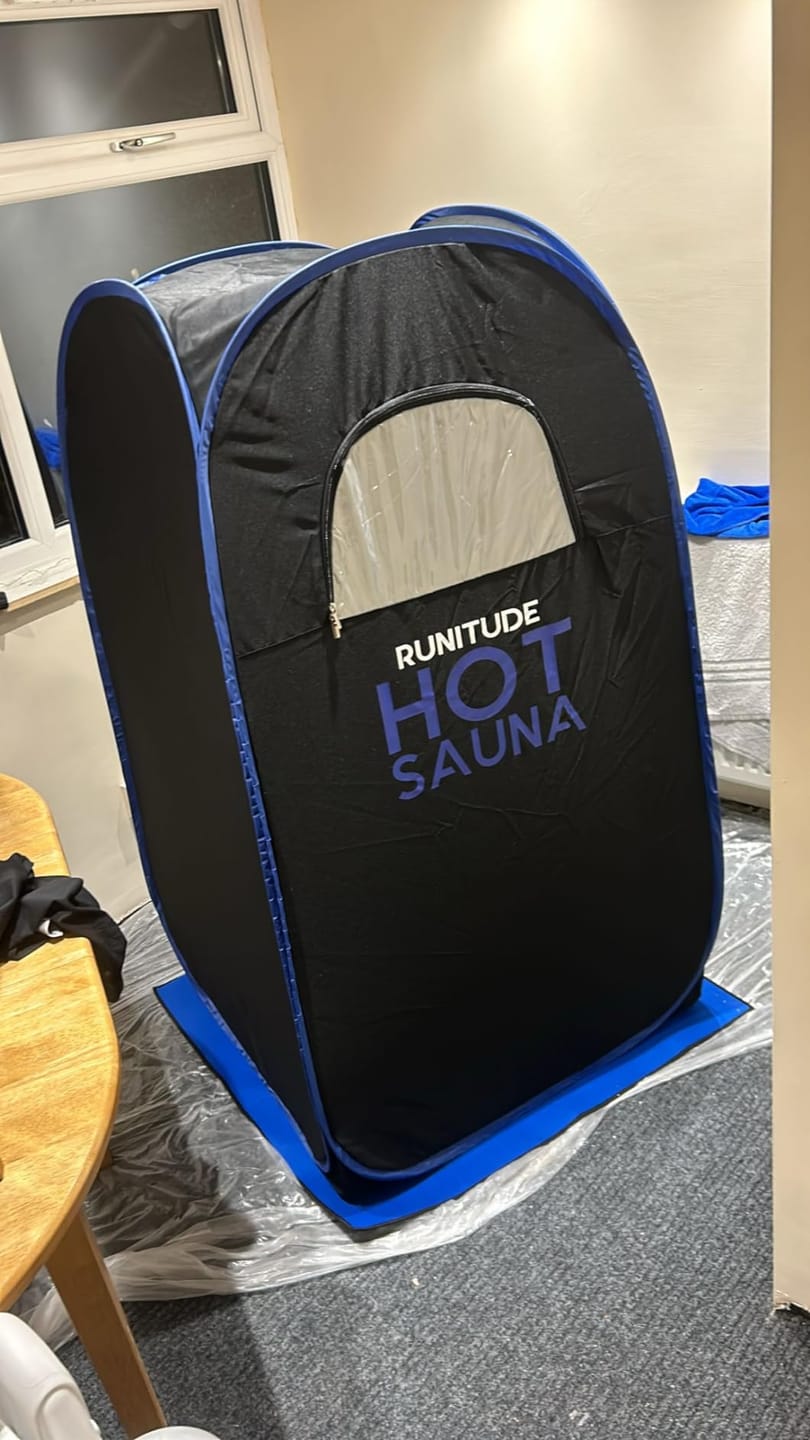 Customer photo review of Runitude Portable Sauna Tent
