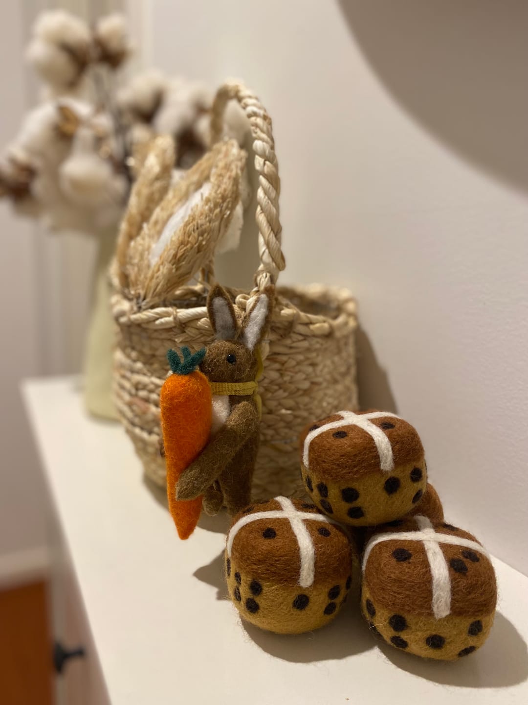 Customer photo review of Felt Hot Cross Buns (Set of 3)