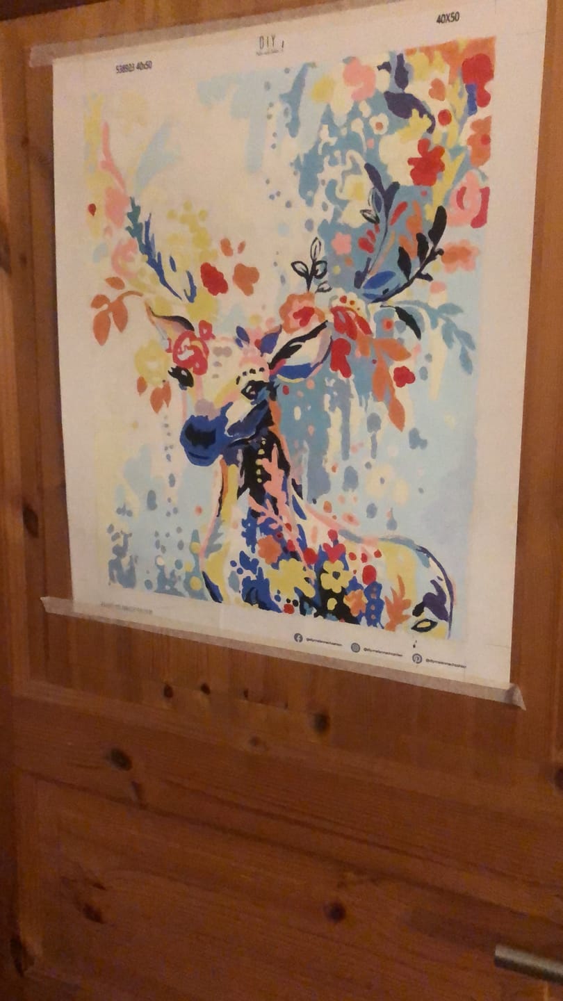 Customer photo review of Malen nach Zahlen - Frühlingshirsch