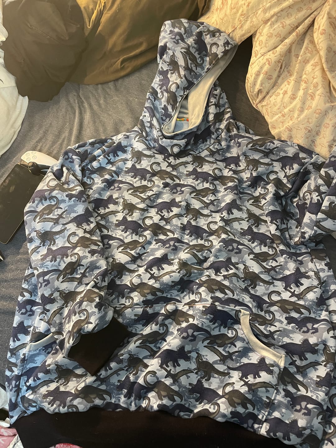Customer photo review of Dinosaurs Sweatshirt Fabric