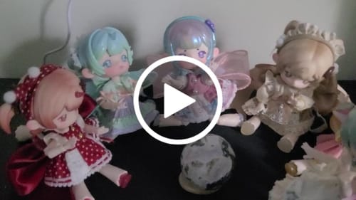 Customer video review of Antu Dreamlike Tea Party Daydream Limited Action Figure BJD Blind Box