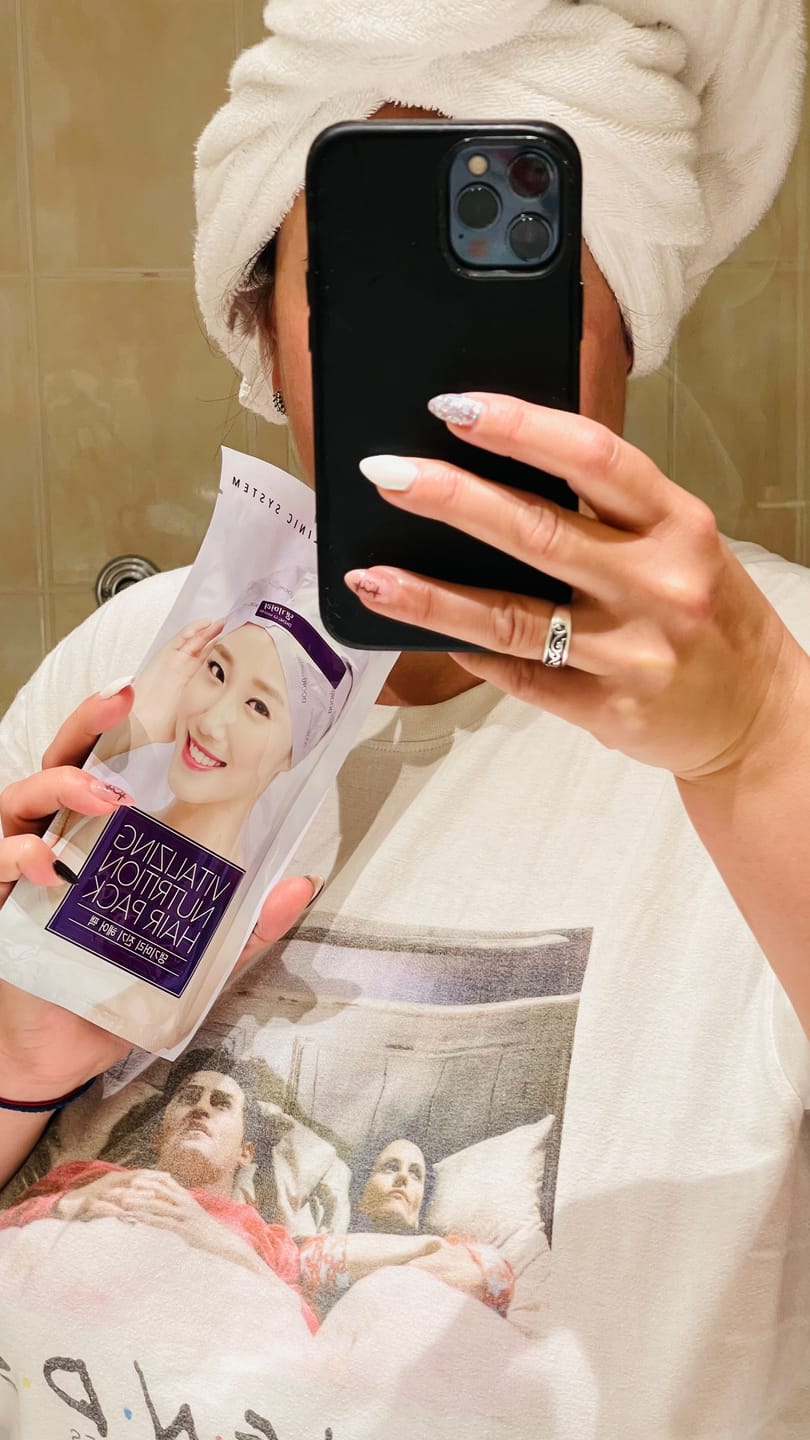Customer photo review of Mаска-терапия против косопад за блестяща и здрава коса Doori Тайни от Изтока