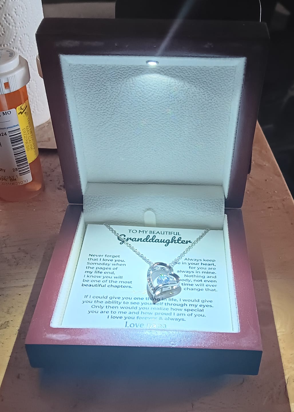 Customer photo review of To My Beautiful Granddaughter - Forever Love Gift Set - SS596