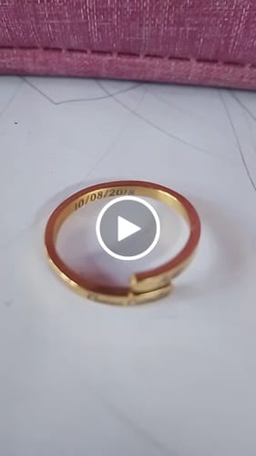 Customer video review of Printave™ Personalized 2 Layers Ring