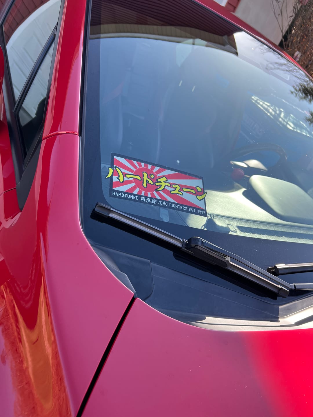 Customer photo review of Rising Sun Electric Sticker