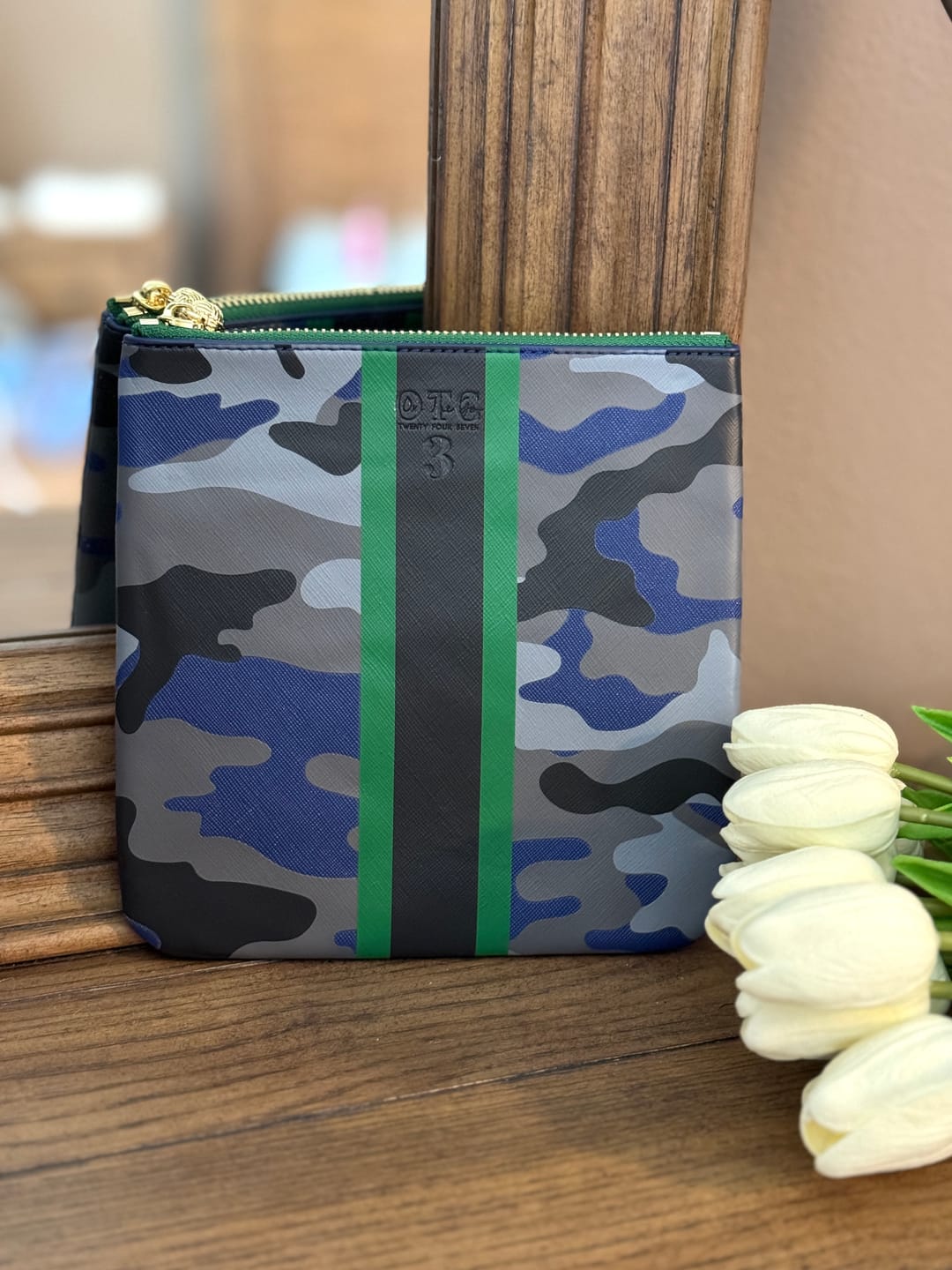 Customer photo review of #3 Abby Camo Navy Bag