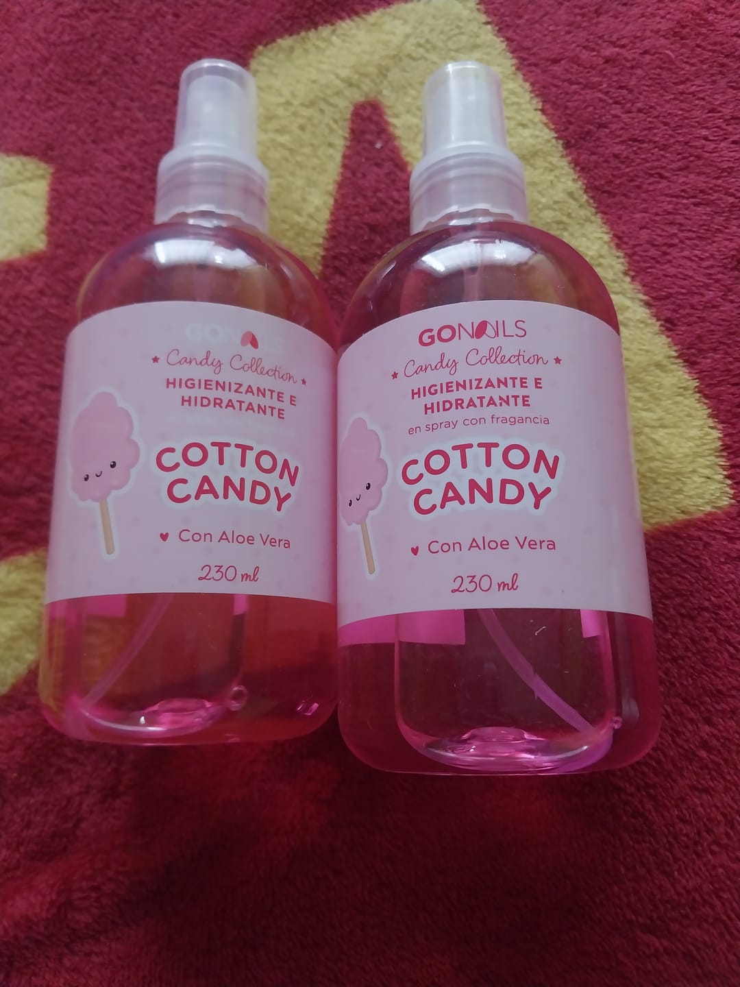 Customer photo review of Higienizante e Hidratante de Manos y Pies - Cotton Candy