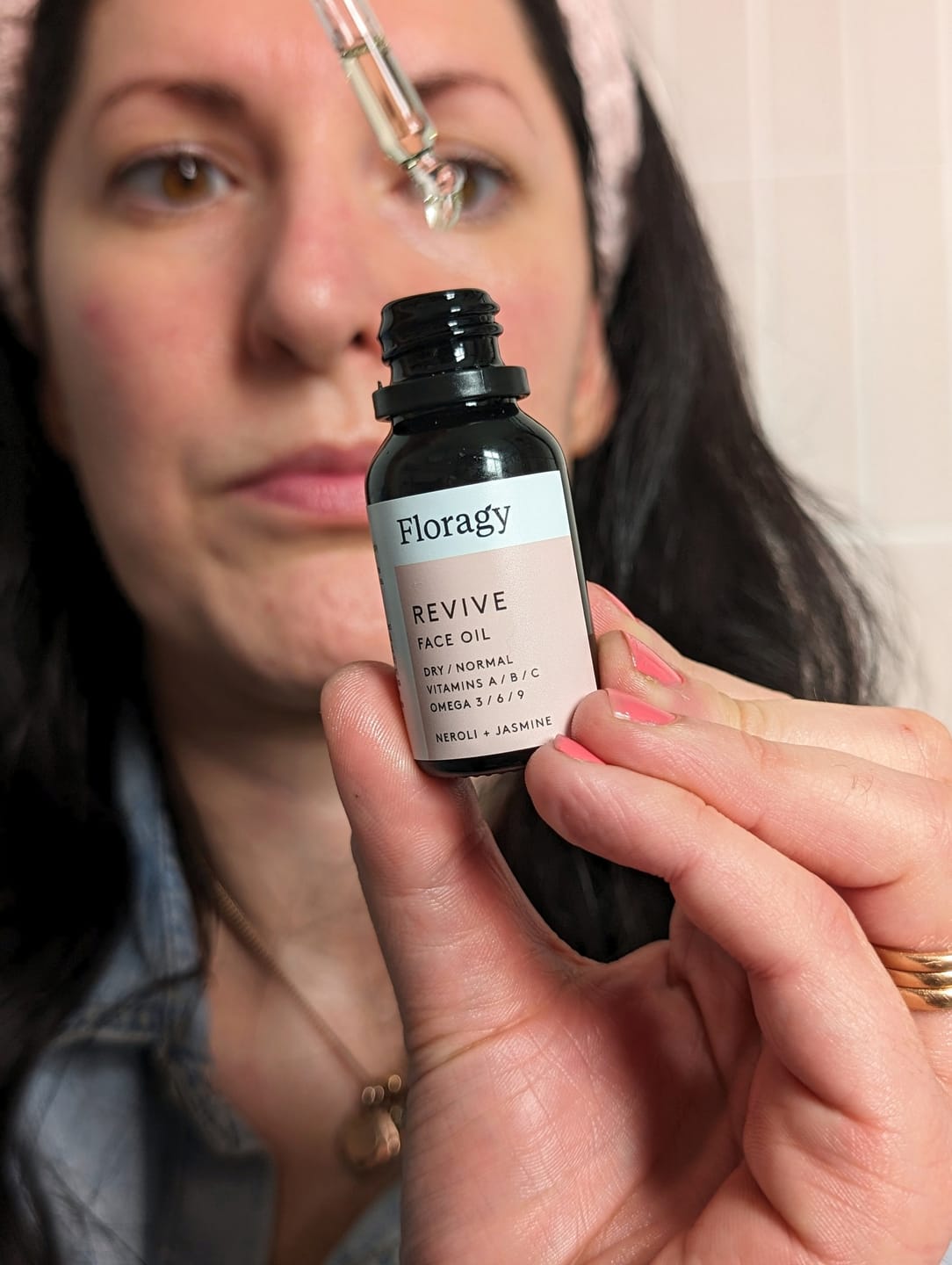 Customer photo review of Revive – Face Oil