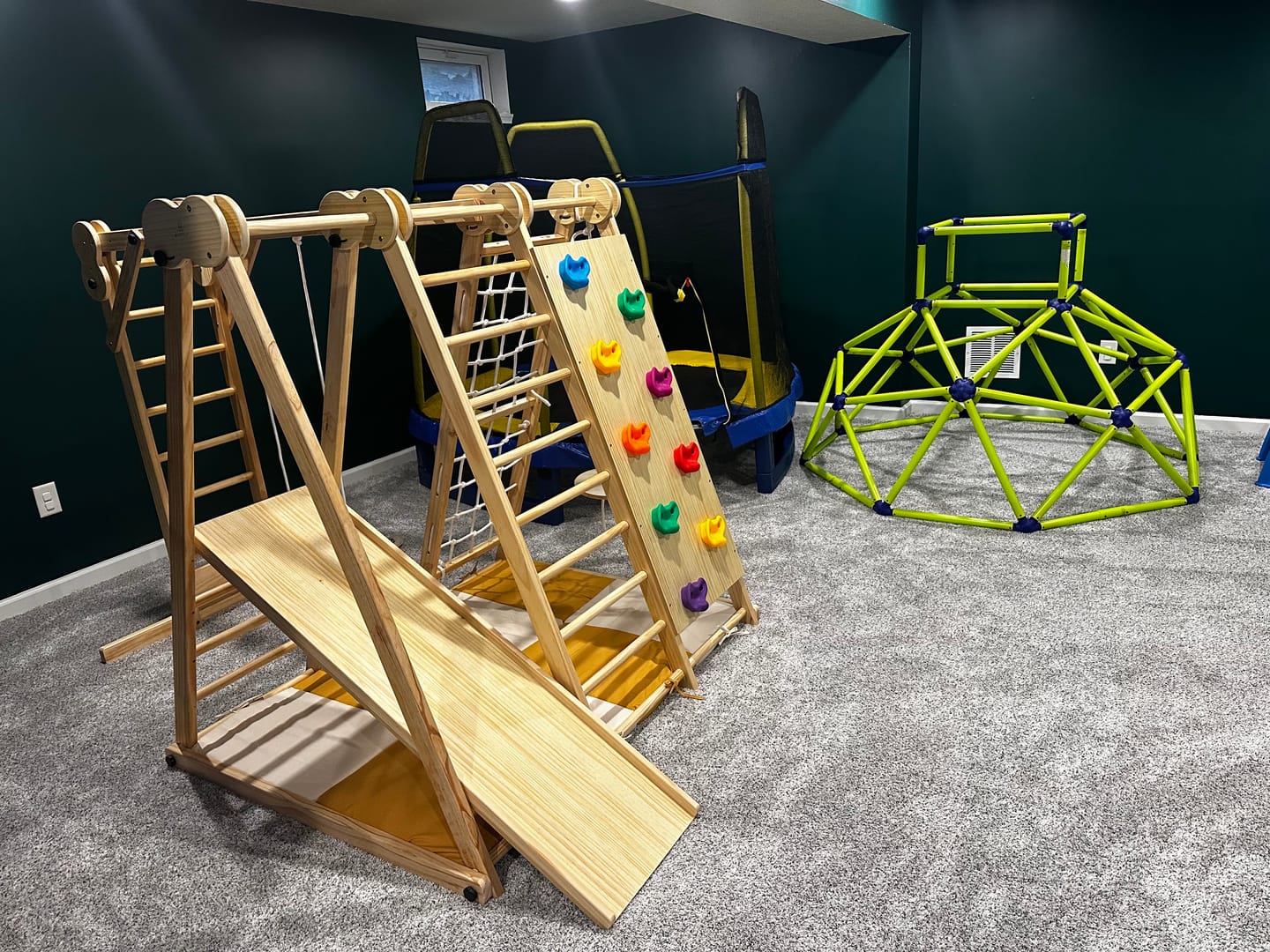 Customer photo review of Large Indoor Playset Mat – Compatible with Magnolia & Chestnut Climbers