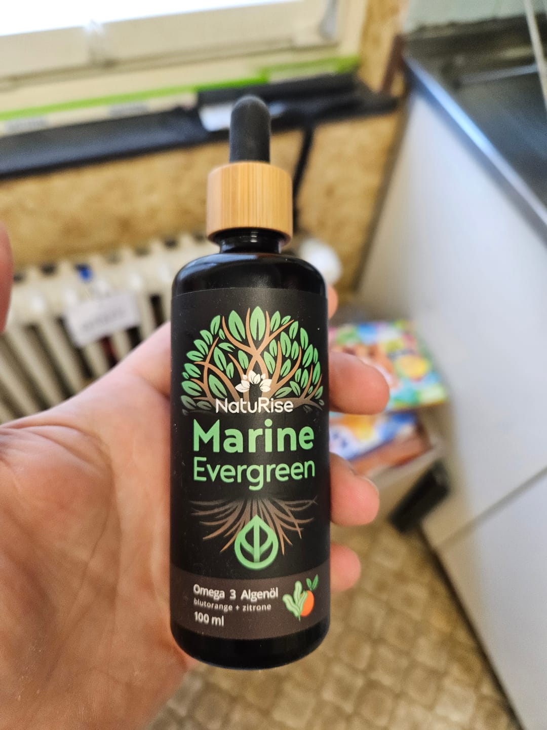 Customer photo review of Omega-3 Algenöl (100ml)