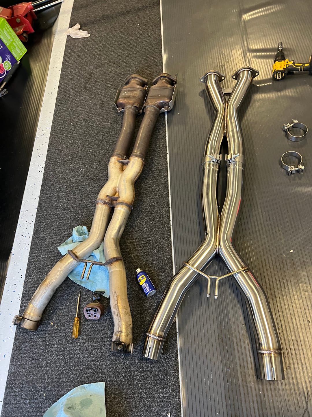 Customer photo review of Corvette C7 3" 6.2L V8 3" Connection Performance X-Pipe