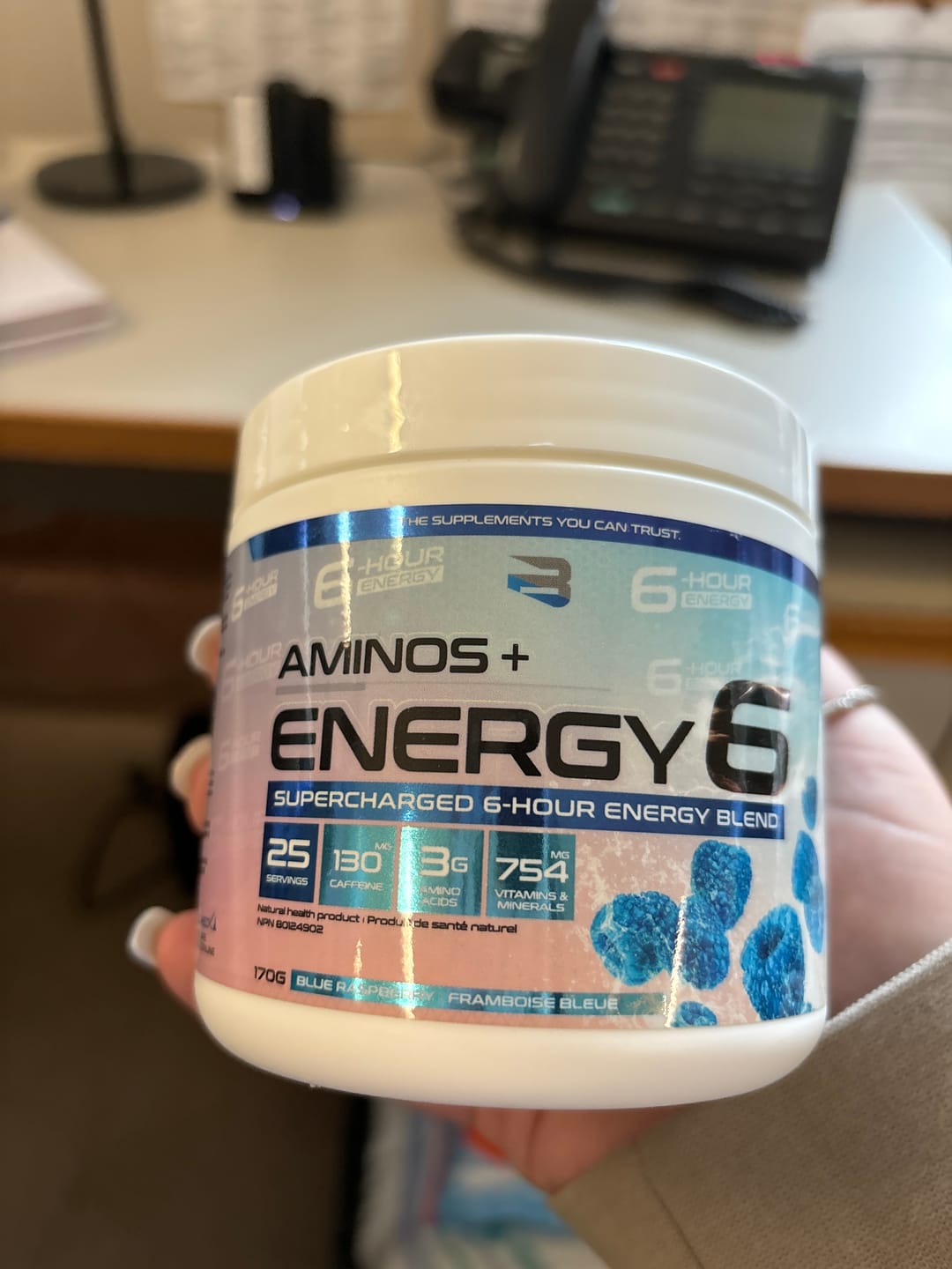 Customer photo review of Believe - Aminos+ Energy 6 - 170g