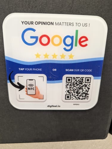 Customer photo review of Google Reviews - Plate