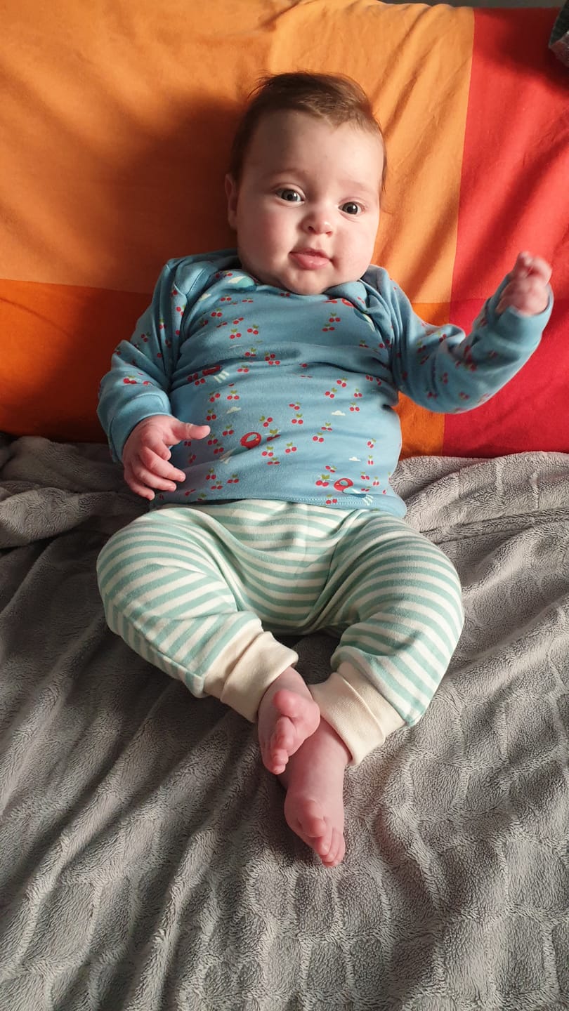 Customer photo review of Cherry Blossom Organic T-Shirt & Jogger Playset