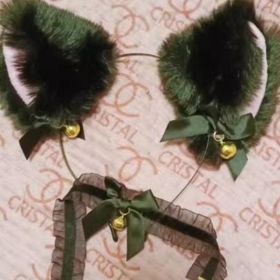 Customer photo review of Cat Ear Headband + Bell Collar SS2822