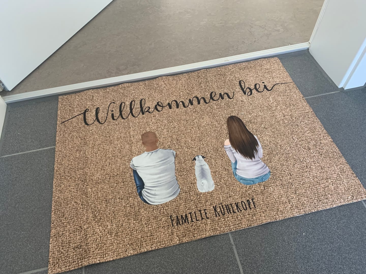 Customer photo review of Pärchen - Individuelle Fußmatte