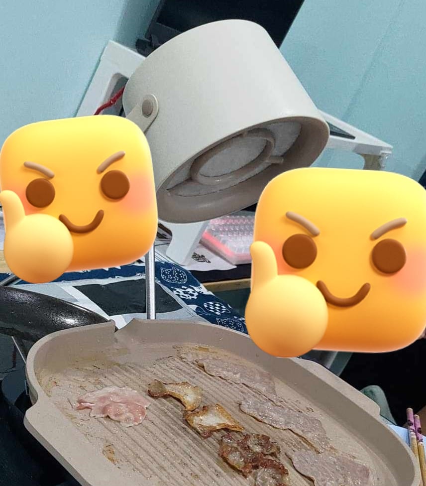 Customer photo review of [PRE] เครื่องดูดควันไฟฟ้าแบบพกพา | FULI Portable Electric Cooker hood