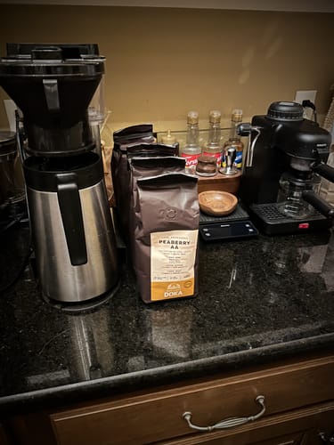 Customer photo review of Café Hacienda Doka Peaberry AA