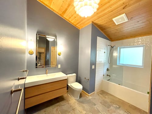 Customer photo review of Engineered Composite Countertop with Integrated Sink