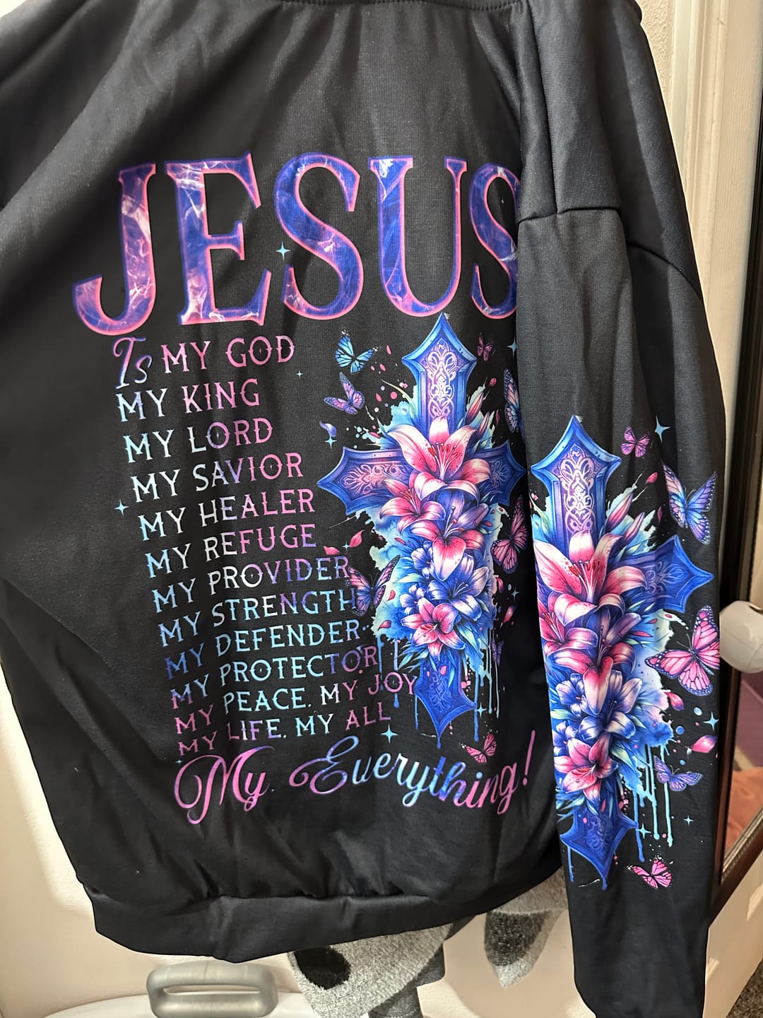 Customer photo review of Jesus Is My Everything Women's All Over Print Shirt - Tyqy2912232