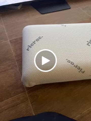 Customer video review of Cooling Memory Foam Gel Pillow- Medium