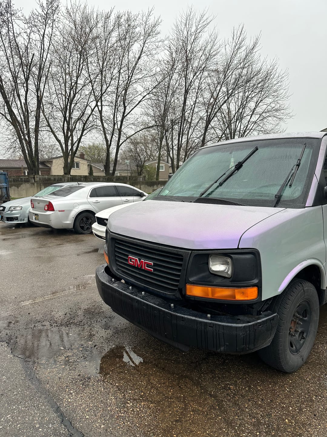 Customer photo review of Candy Metallic Gray Purple vinyl wrap