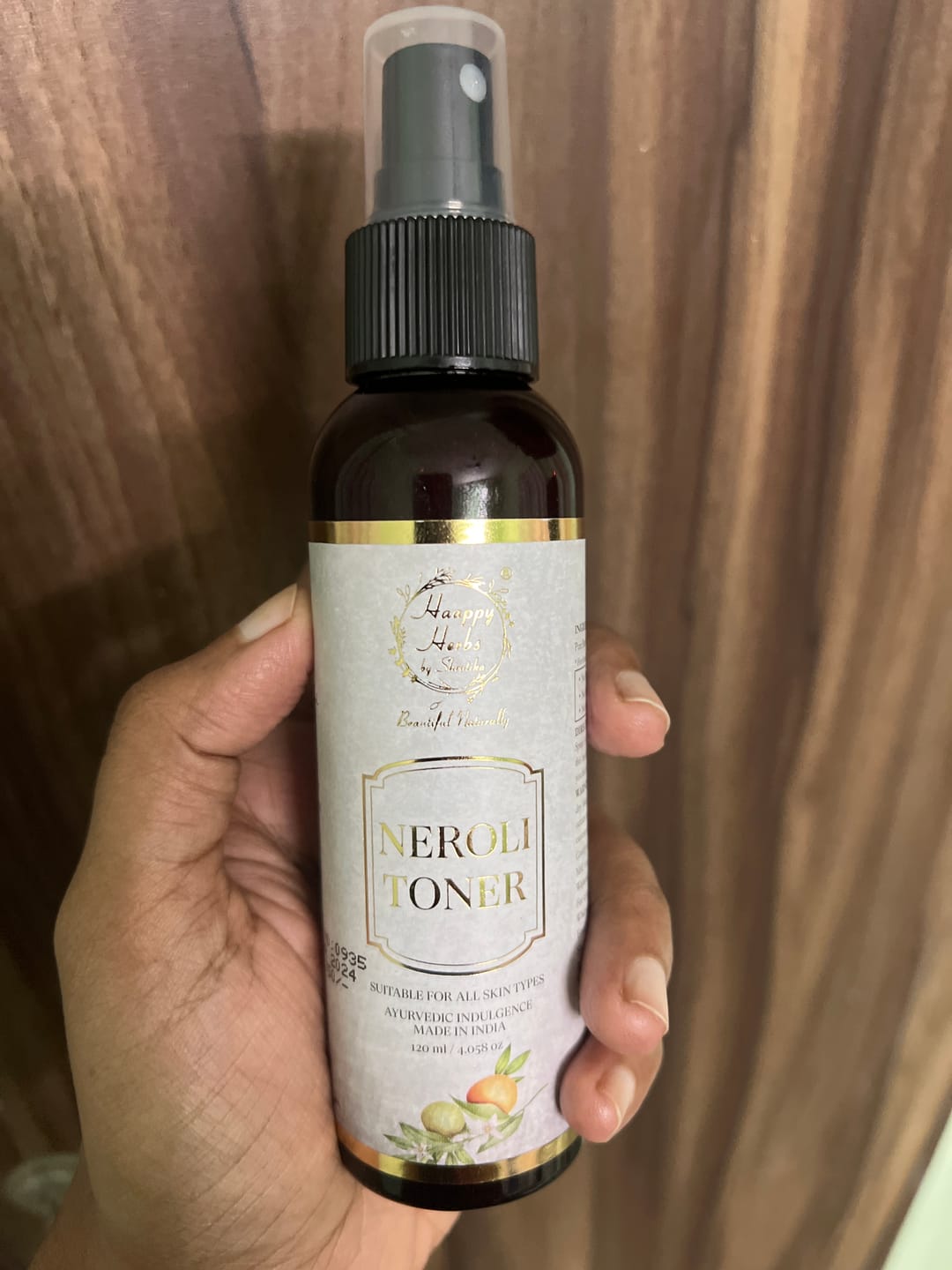 Customer photo review of Neroli Toner - 120ml