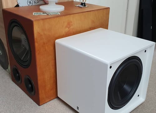 Customer photo review of Aperion Bravus II 12D 650W Class D Powered Subwoofer