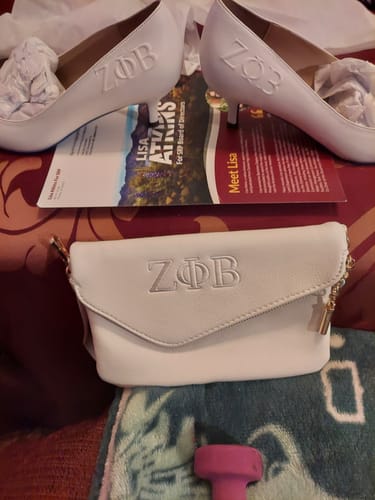 undefined review of Zeta Phi Beta Foldover Clutch image 1 out of 1