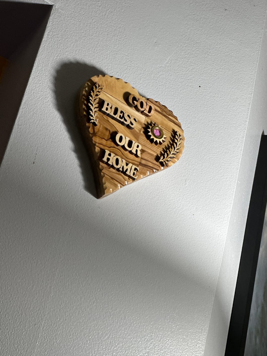 Customer photo review of God Bless Our Home Wall Plaque with Holy Land Incense